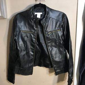 Charlotte Russe Black faux leather jacket